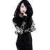 Gothic Punk Print Hoodies Sweatshirts Women Long Sleeve Douson Odeh
