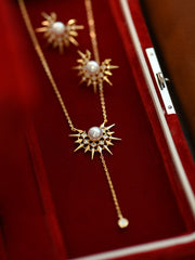 Sterling Silver Natural Freshwater Pearl Necklace