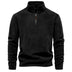 Men's Autumn And Winter New Stand Collar Half Zip Long-sleeved Sweater