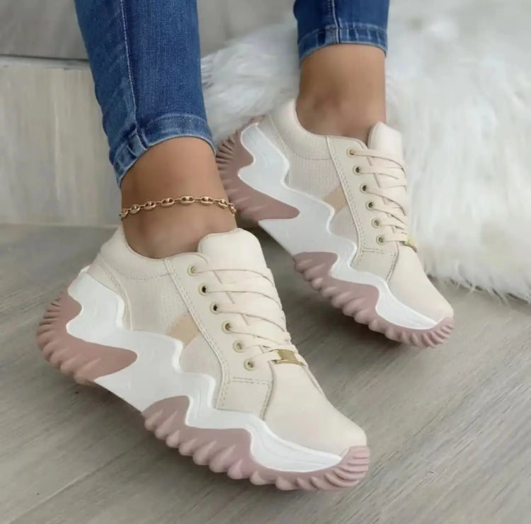 Women Shoes Lace-up Sports Sneakers Douson Odeh