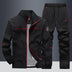 Men's Loose Lapels Casual Sportswear Polyester Composite Fabric