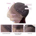 Real Human Hair Former Lace Head Cap Gradient Wig
