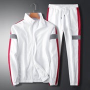 Casual Suit Men's Stand Collar Korean Style Loose Coat Sports Cargo Trousers