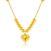 Gold Yellow Love Golden Balls All-match Necklace