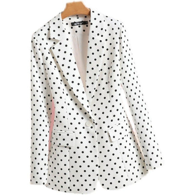 Suit Jacket Women's Waist Slimming New Print Spring And Autumn