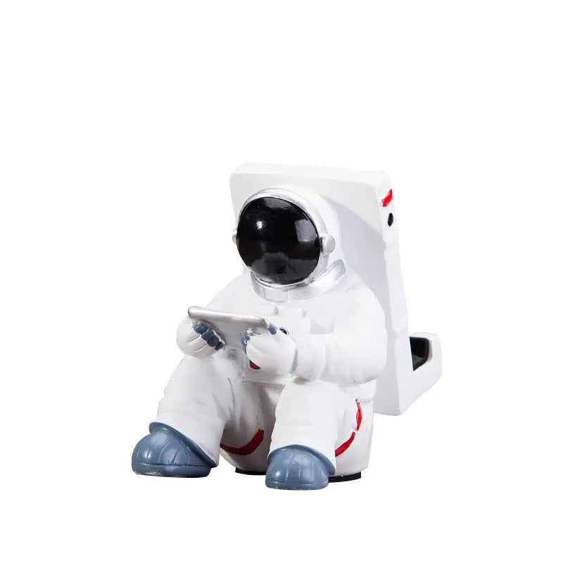 Simple Astronaut Mobile Phone Stand Student Desktop Holder Cute Spaceman Cell Phone Holder Creative Gift Small Desk Decoration Douson Odeh