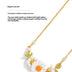 White Chrysanthemum Clavicle Chain Women's Garden Necklace