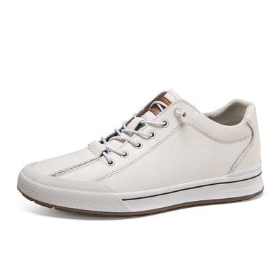 Increased 6CM Spring Men's Shoes Fashion White Shoes Breathable
