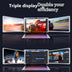 Portable Display Single-screen Dual-screen Display Three-screen Portable Display Notebook Sub-screen Douson Odeh