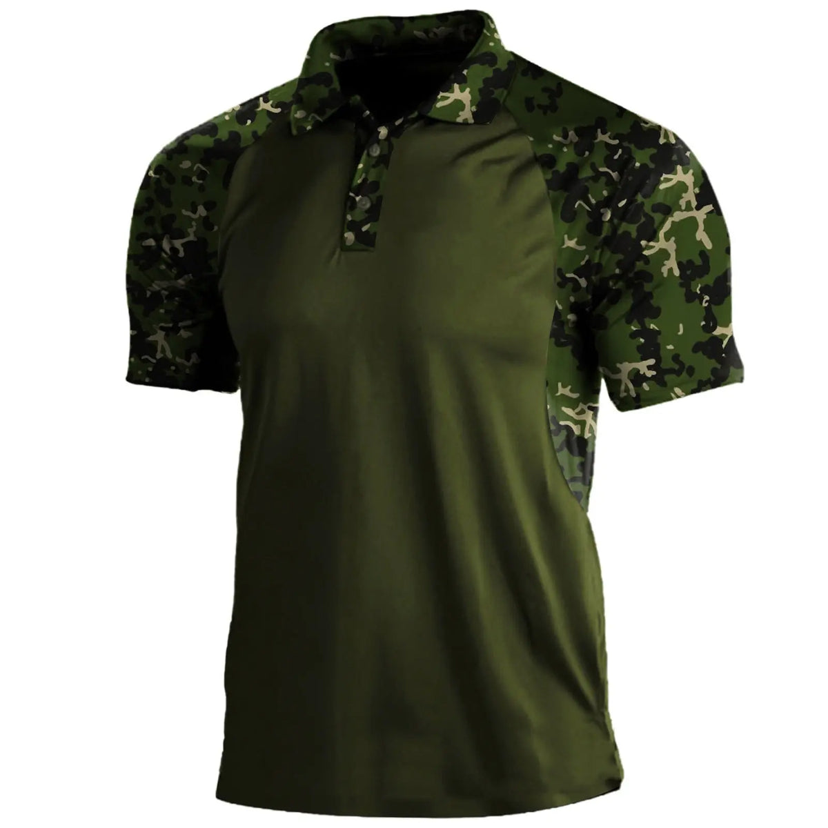 Polo Shirt Lapel Zipper Short-sleeved T-shirt Men Douson Odeh
