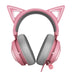 Glowing cat earphones