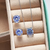 Moissanite Stud Earrings S925 Sterling Silver Stud Earrings Fashion Bull Head Four Claw Diamond Stud Earrings