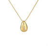 Glossy Water Drop 26 English Letter Pendant Copper-plated Gold Simple Pendant Female