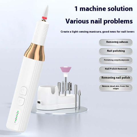 Electric USB Portable Nail Piercing Device Manicure Machine