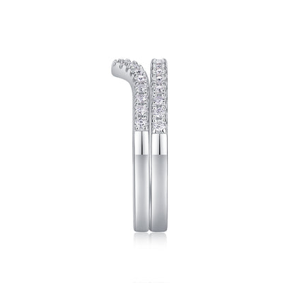 Crown Diamond Ring Luxury And Stylish Moissanite Silver Ring