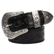 Embossed First Layer Cowhide Men's Mongolian Style Personalized Carved Belt