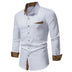 Men's Shirt Color Matching Long Sleeve Clothing Douson Odeh