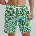Hawaii Men's Beach Shorts Tropical Plant 3D Printing