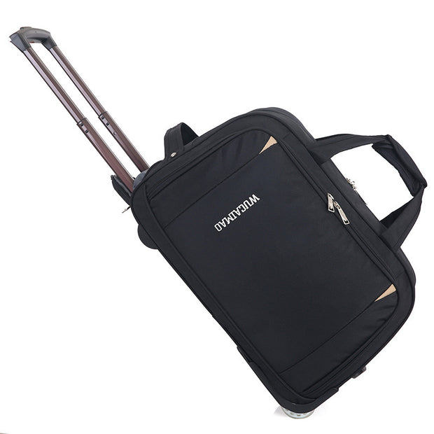 Oxford Cloth Trolley Bag Leisure Travel Folding Luggage