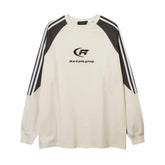 Letter Embroidered Long Sleeve T-shirt Men Douson Odeh