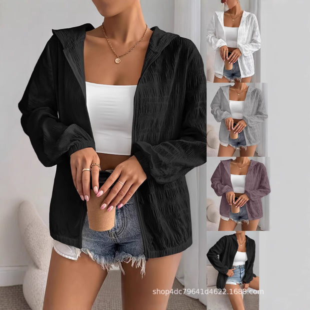 Women's Sun Protection Loose Zip Coat