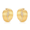 Frosted Brushed Geometric Ear Studs Women