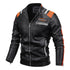 Motorcycle Leather Coat For Men Autumn And Winter New Men Douson Odeh
