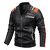 Motorcycle Leather Coat For Men Autumn And Winter New Men Douson Odeh