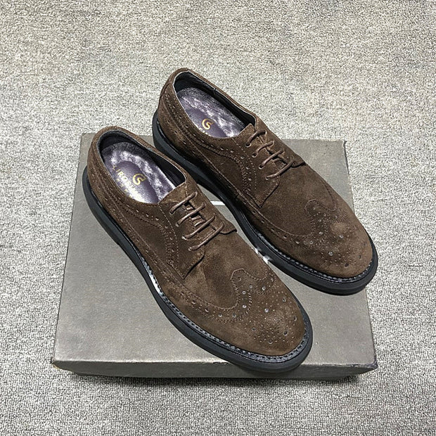 Men's Shoes Summer Leather Shoes Men's Casual Business Formal Wear