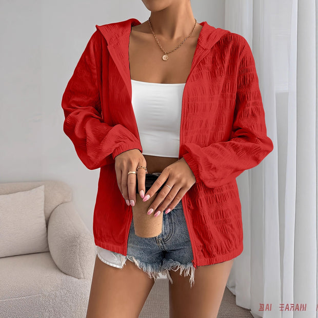 Women's Sun Protection Loose Zip Coat