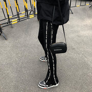 Australian Diamond Tide High Street Flared Trousers Side Zipper Niche Hip-hop Couple Men And Women