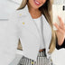 Elegant Lapel Button Suit Short Coat