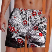 Men's Fashion 3D Printed Swimming Beach Shorts