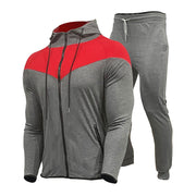 Men's Casual Zipper Suit Cardigan Sweater Sportswear Suit