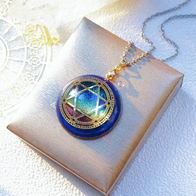 Guardian Stone Lucky Jupiter Character Crystal Necklace