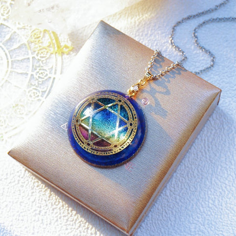 Guardian Stone Lucky Jupiter Character Crystal Necklace