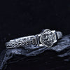 S925 Sterling Silver Vintage Hand-woven Domineering Lion Bracelet Ethnic Style