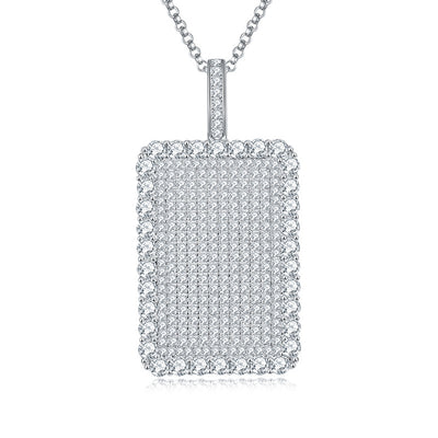 European And American Hip Hop Style Full Diamond Necklace