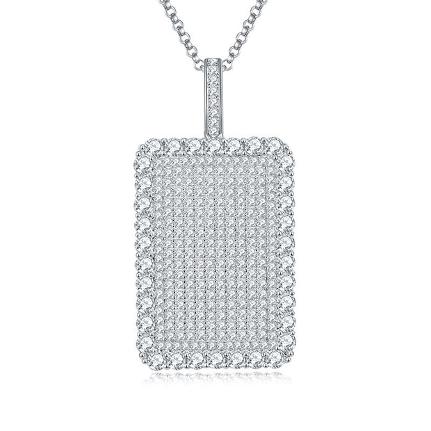 European And American Hip Hop Style Full Diamond Necklace