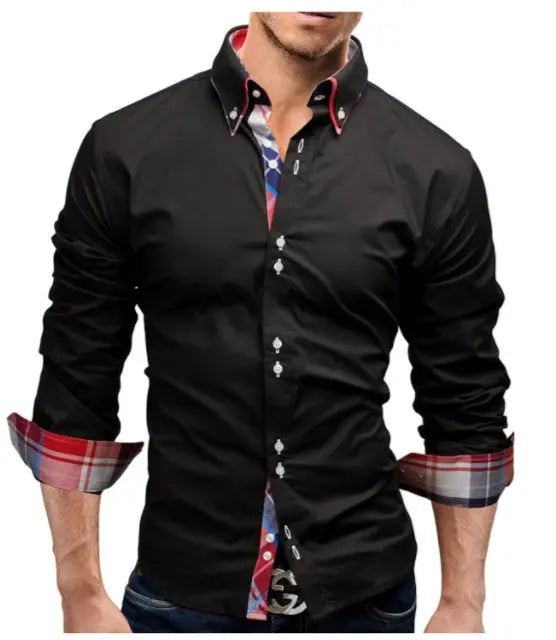 Classic Inner Slim Men Shirt Douson Odeh