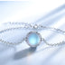 Colorful blue aurora gemstone necklace
