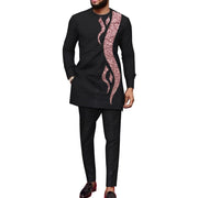 Men's Fashionable Sequins Stitching Business Suit