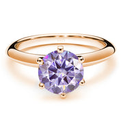 Moissanite Ring Female S925 Silver 18K Gold Plating