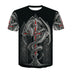 Men Casual Harajuku Short Sleeve Print Vintage Mens Clothes Douson Odeh