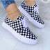 Lace-up Flats Shoes Print Canvas Fashion Walking Sneakers Women Douson Odeh