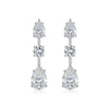 Light Luxury Long Earrings 925 Sterling Silver Moissanite