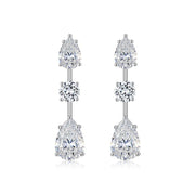 Light Luxury Long Earrings 925 Sterling Silver Moissanite