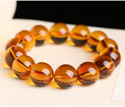 Female Kumquat Yellow Pixiu Natural Crystal Bracelet For Men And Women
