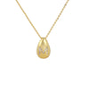 Glossy Water Drop 26 English Letter Pendant Copper-plated Gold Simple Pendant Female
