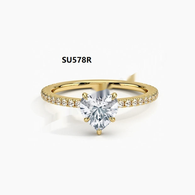 Women's Special-shaped Fashion Personality Moissanite Ring
